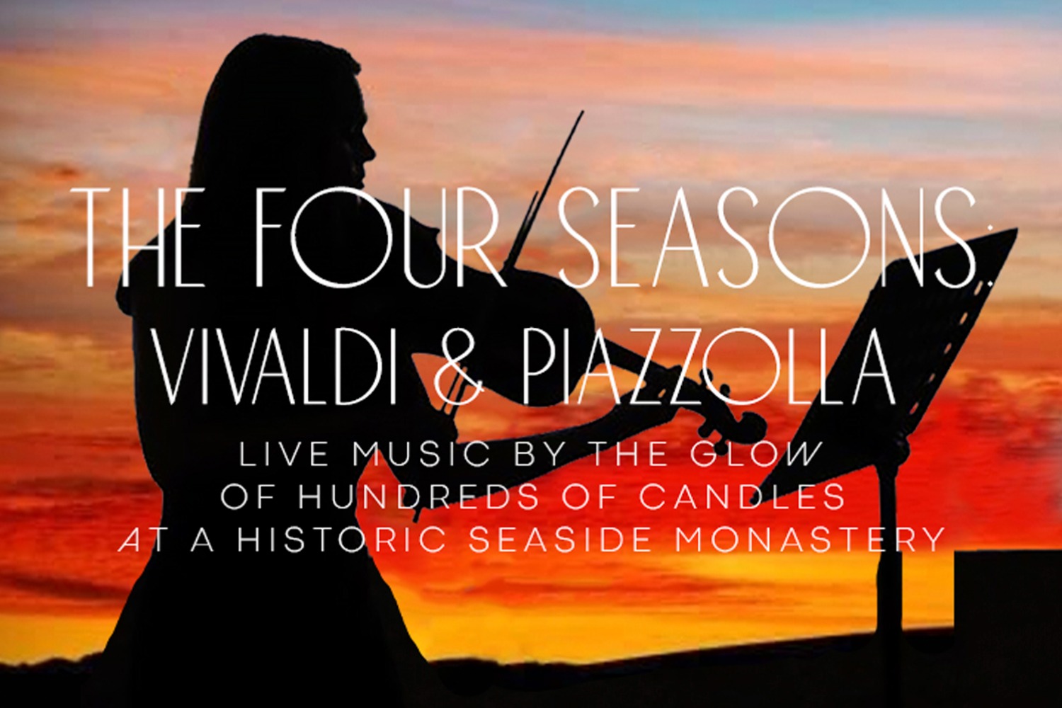 The Four Seasons - Vivaldi and Piazzolla at an Ancient Monastery by the Sea. Candlelight Concert