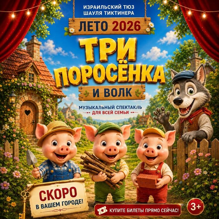 «Три поросёнка» — музыкальный спектакль